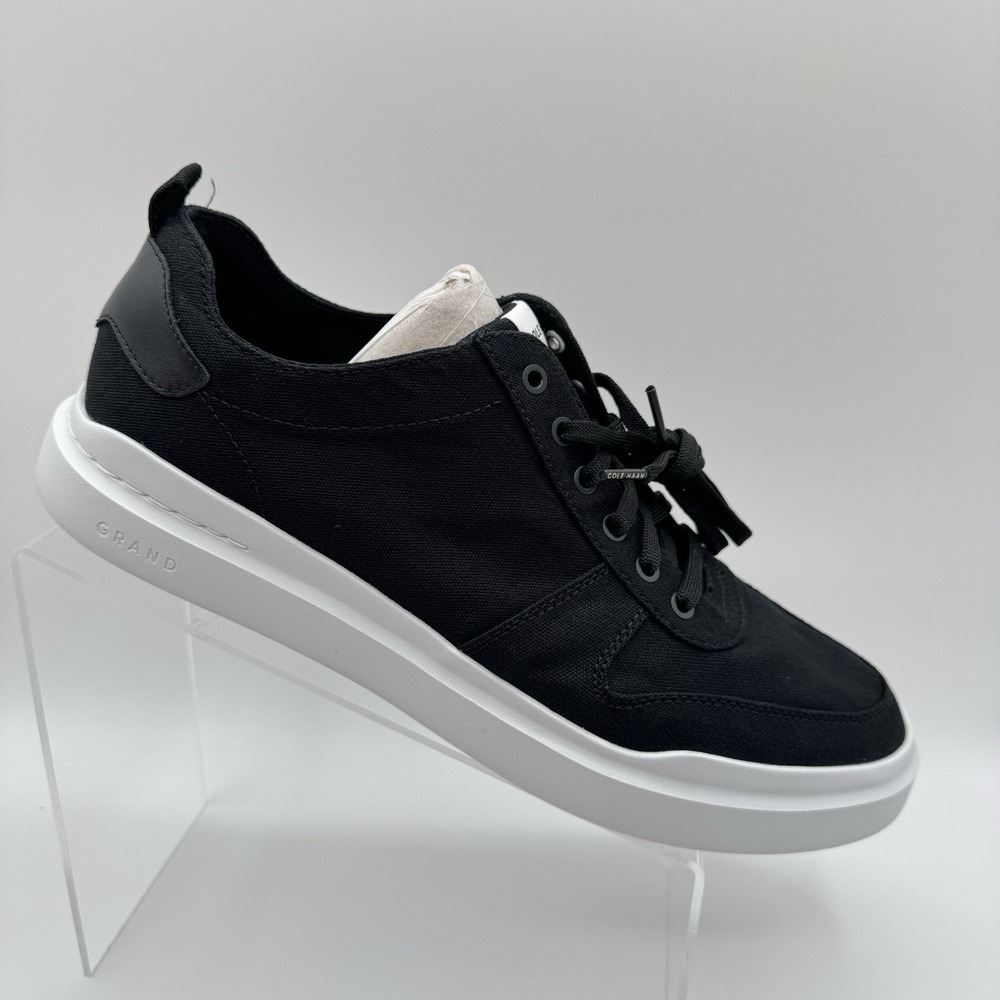 Cole Haan GrandPro Rally Canvas Court Sneaker Men's 11 M Black White